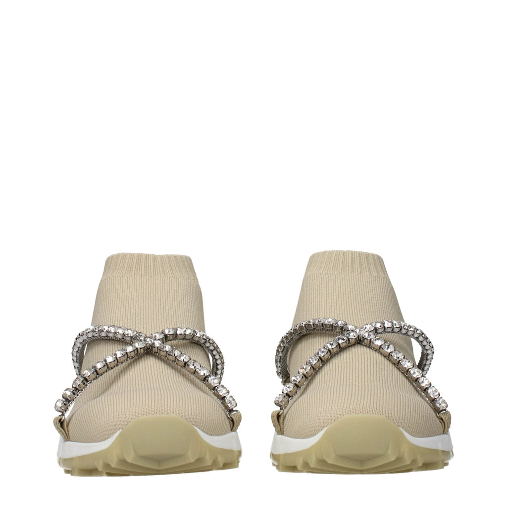 Women’s Beige Slip-On Loafers – Jimmy Choo Torrio Crystal Detail Shoes