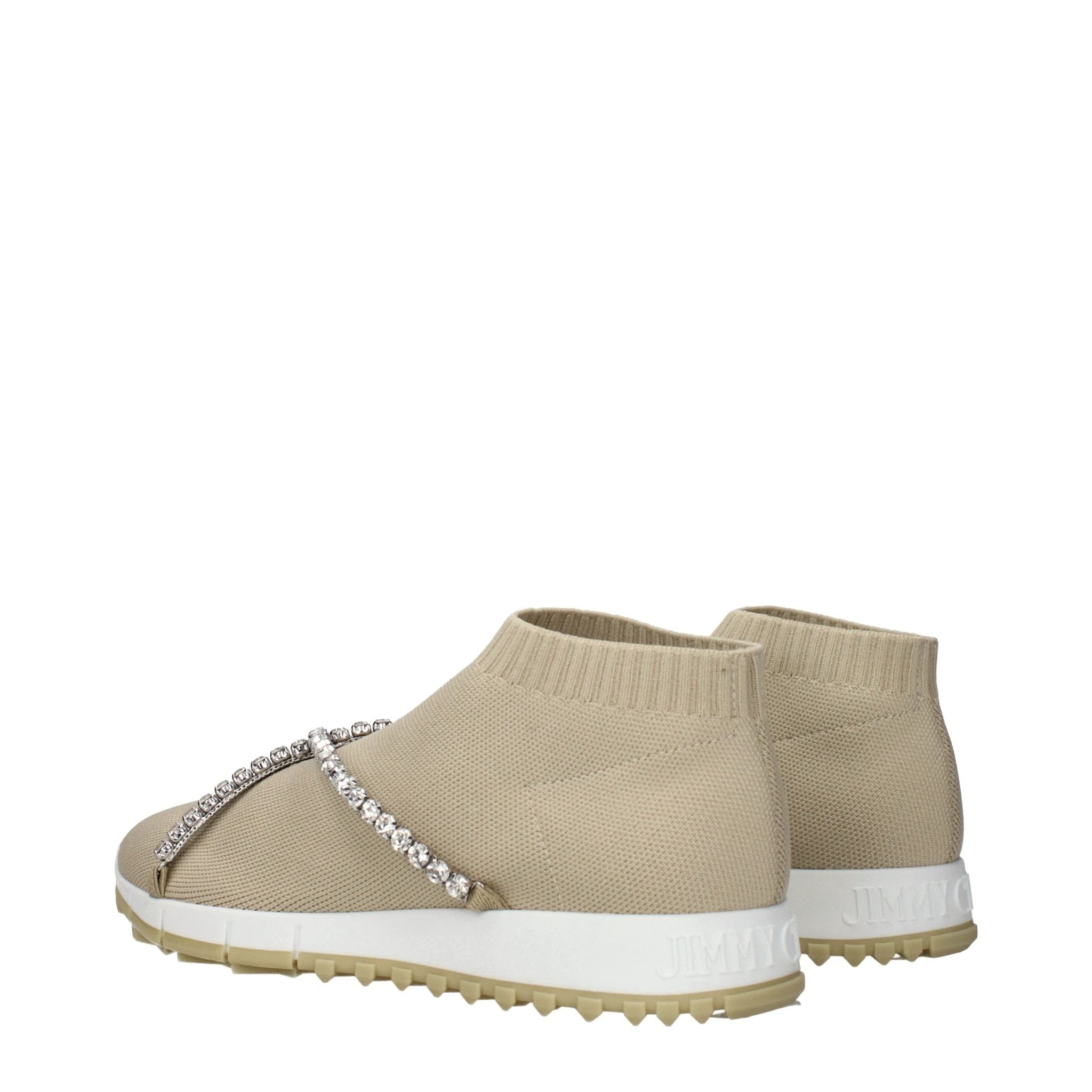 Women’s Beige Slip-On Loafers – Jimmy Choo Torrio Crystal Detail Shoes