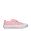 Women’s Pink Low Top Sneakers – Jimmy Choo Fenix Logo Casual Sneakers