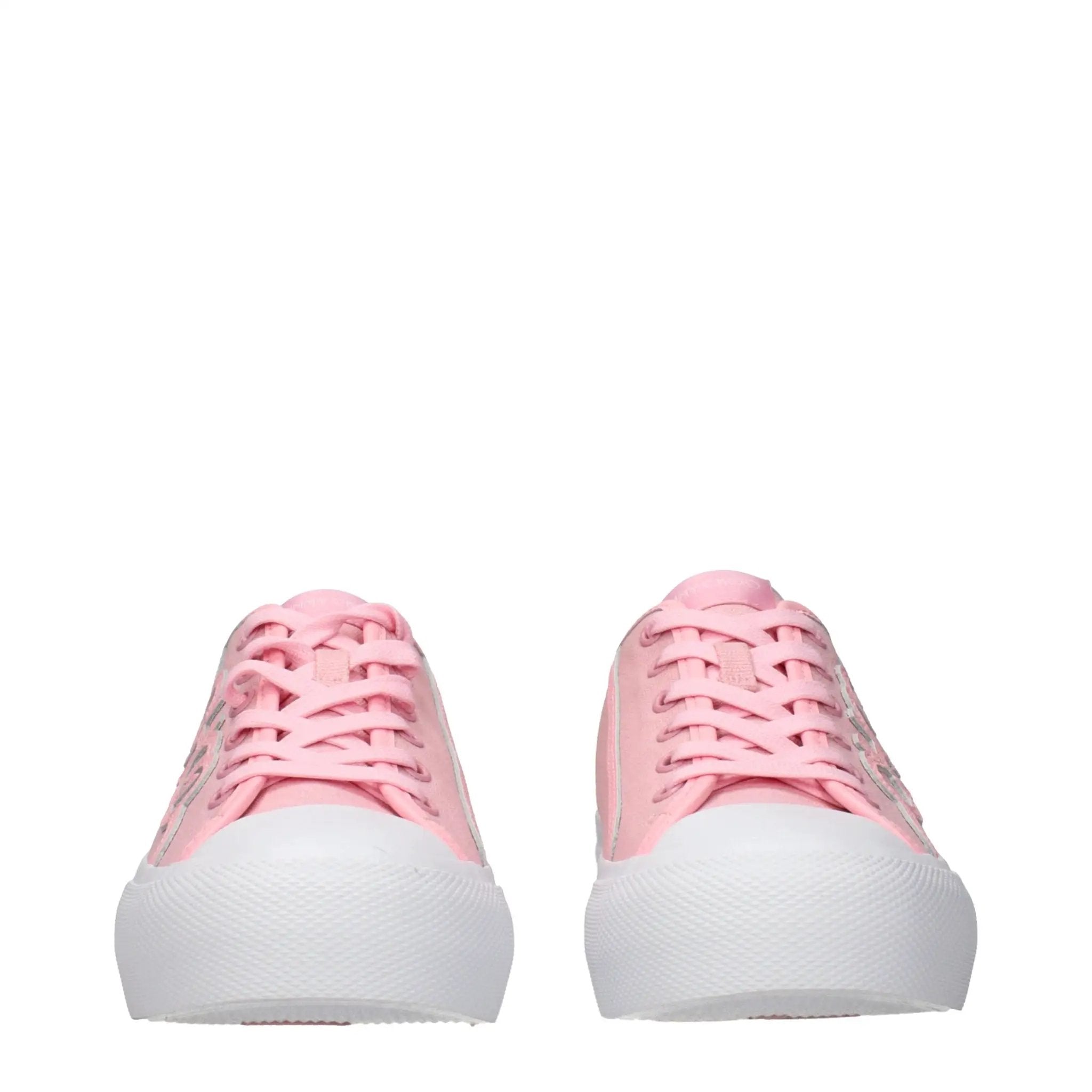 Women’s Pink Low Top Sneakers – Jimmy Choo Fenix Logo Casual Sneakers