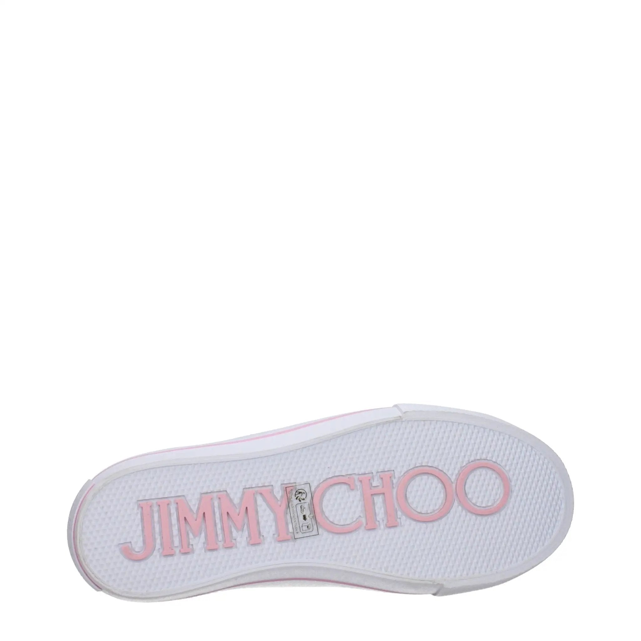 Women’s Pink Low Top Sneakers – Jimmy Choo Fenix Logo Casual Sneakers