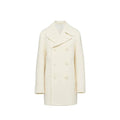 Prada White Wool Coat