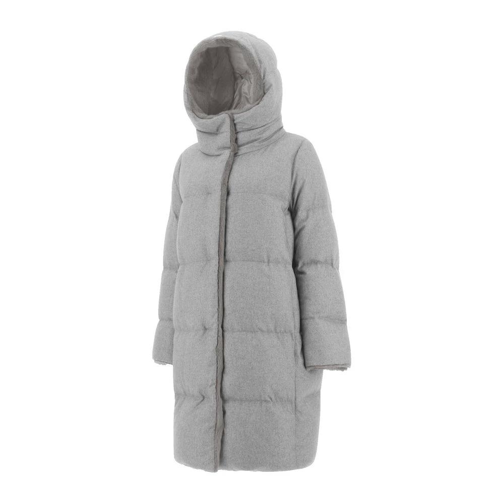 Manteau en cachemire gris Herno