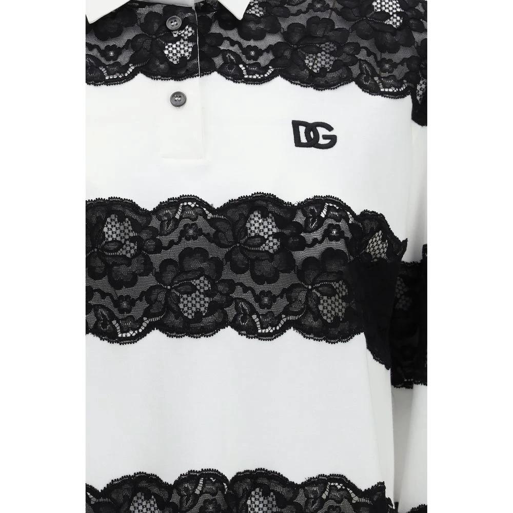Polo blanc en coton Dolce &amp; Gabbana