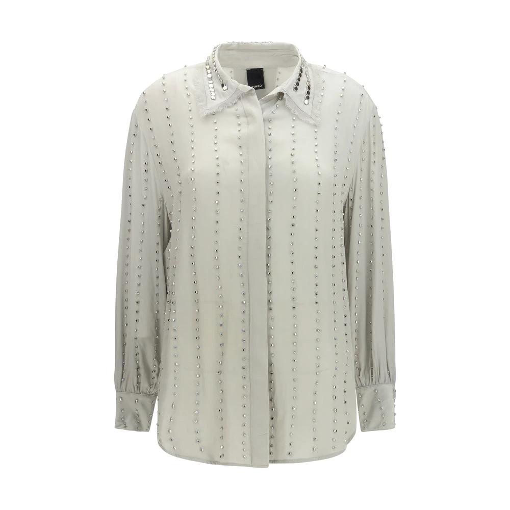 Chemise PINKO en viscose grise à motif