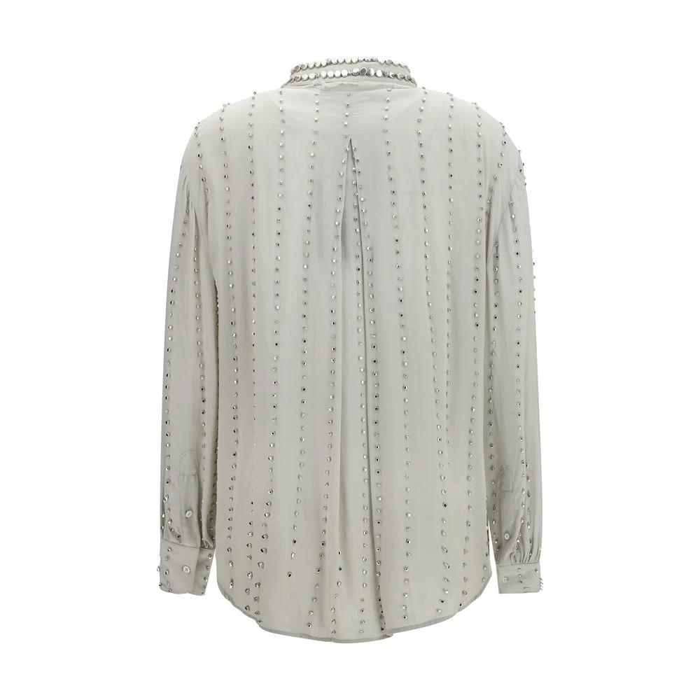 Chemise PINKO en viscose grise à motif