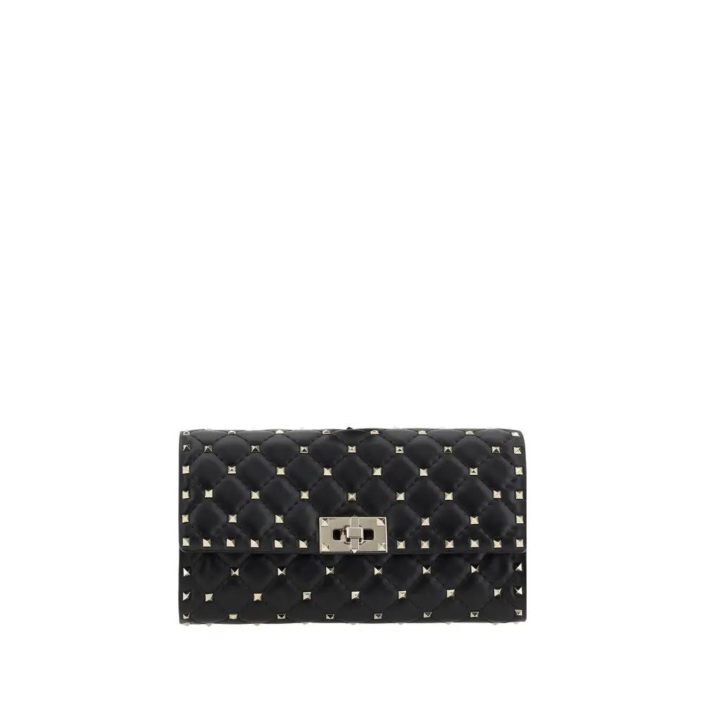 Sac bandoulière Valentino Garavani Bos Taurus en cuir de veau noir