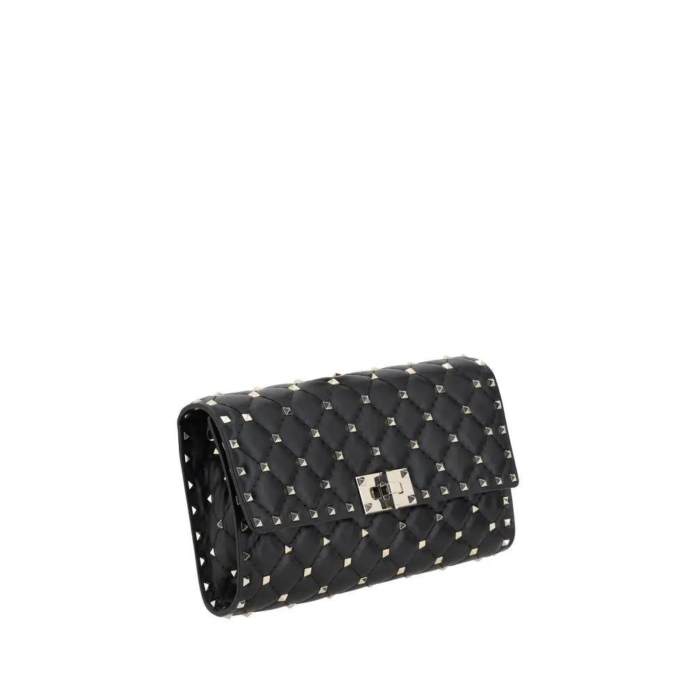 Sac bandoulière Valentino Garavani Bos Taurus en cuir de veau noir