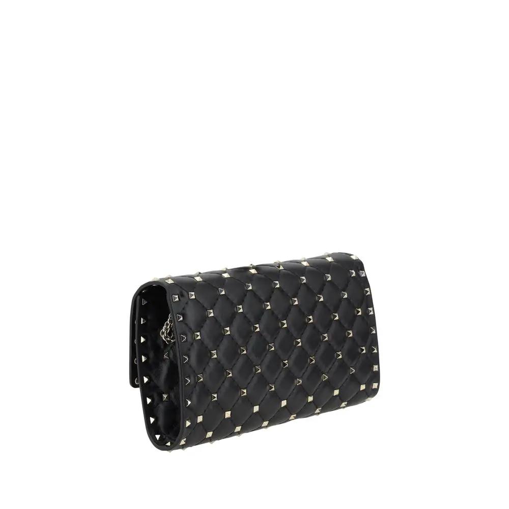 Sac bandoulière Valentino Garavani Bos Taurus en cuir de veau noir