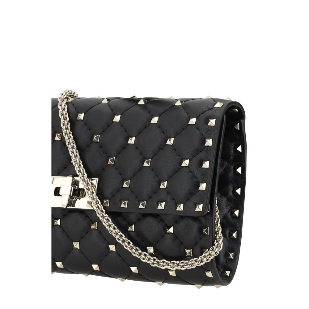 Sac bandoulière Valentino Garavani Bos Taurus en cuir de veau noir