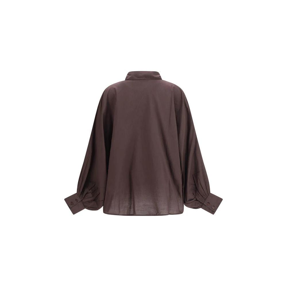 SOSUE Brown Cotton Shirt