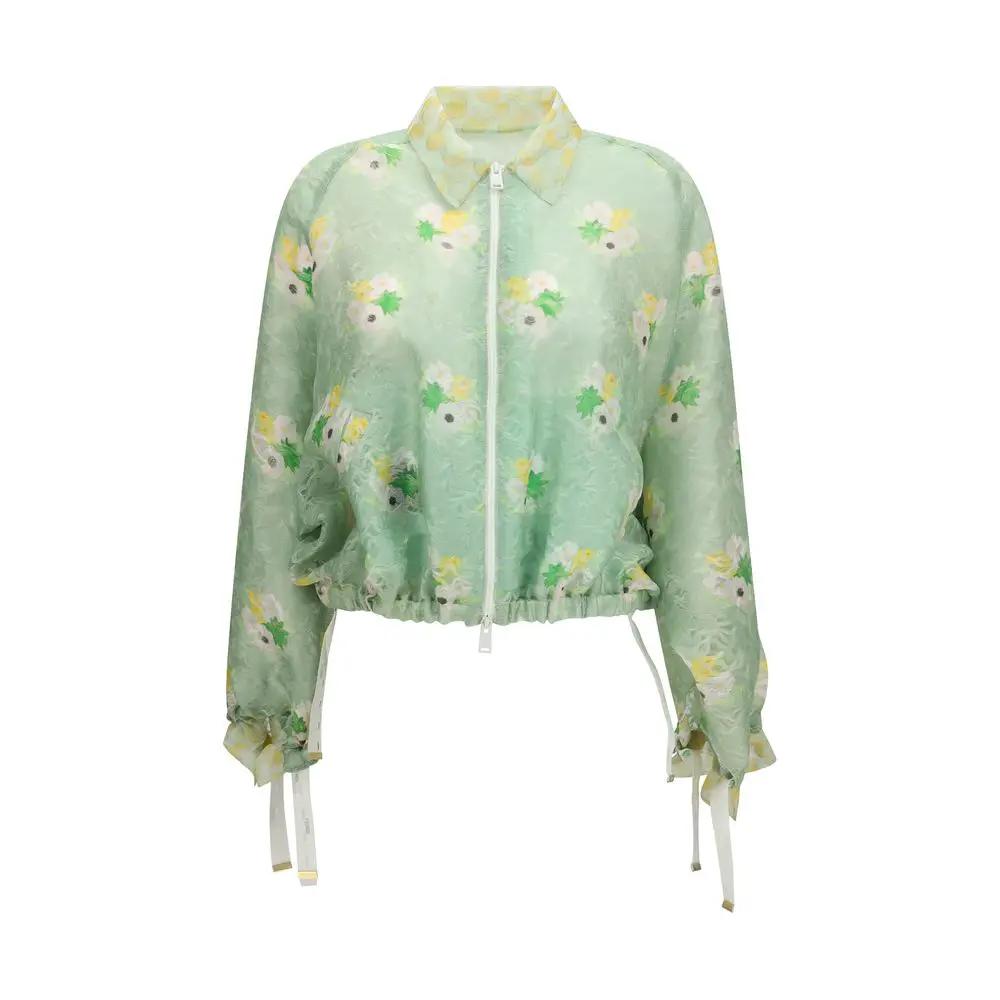 Bomber en soie bicolore Fendi