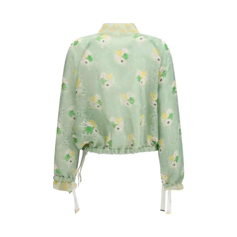 Bomber en soie bicolore Fendi