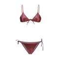 Bikini bordeaux métallisé femme – Kristina Ti triangle glamour SS26