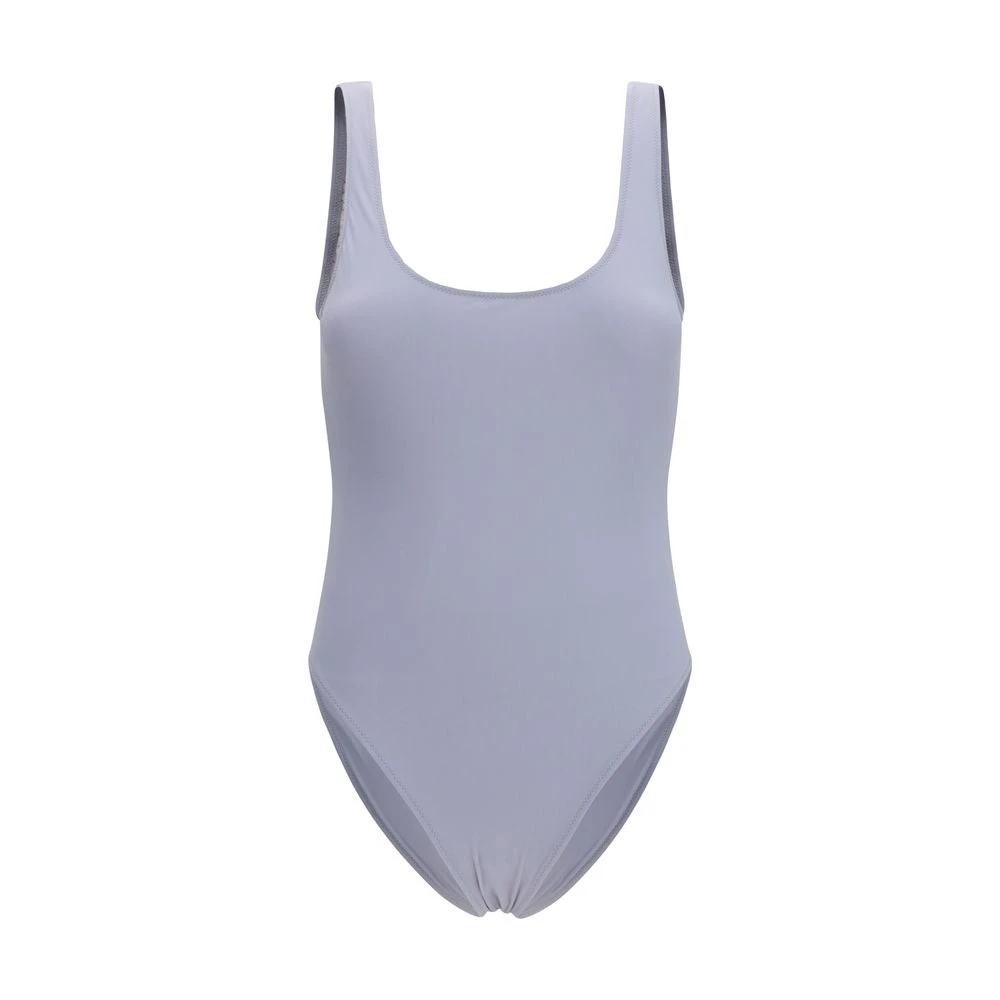 Women’s Grey One-Piece Swimsuit – Kristina Ti Elegant High-Cut Swimwear SS26