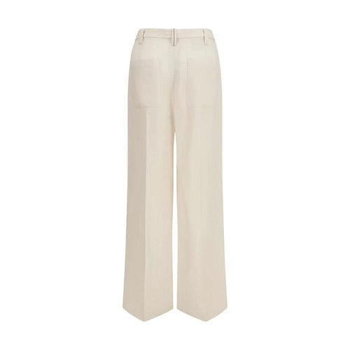 Brunello Cucinelli Pantalon décontracté en viscose beige