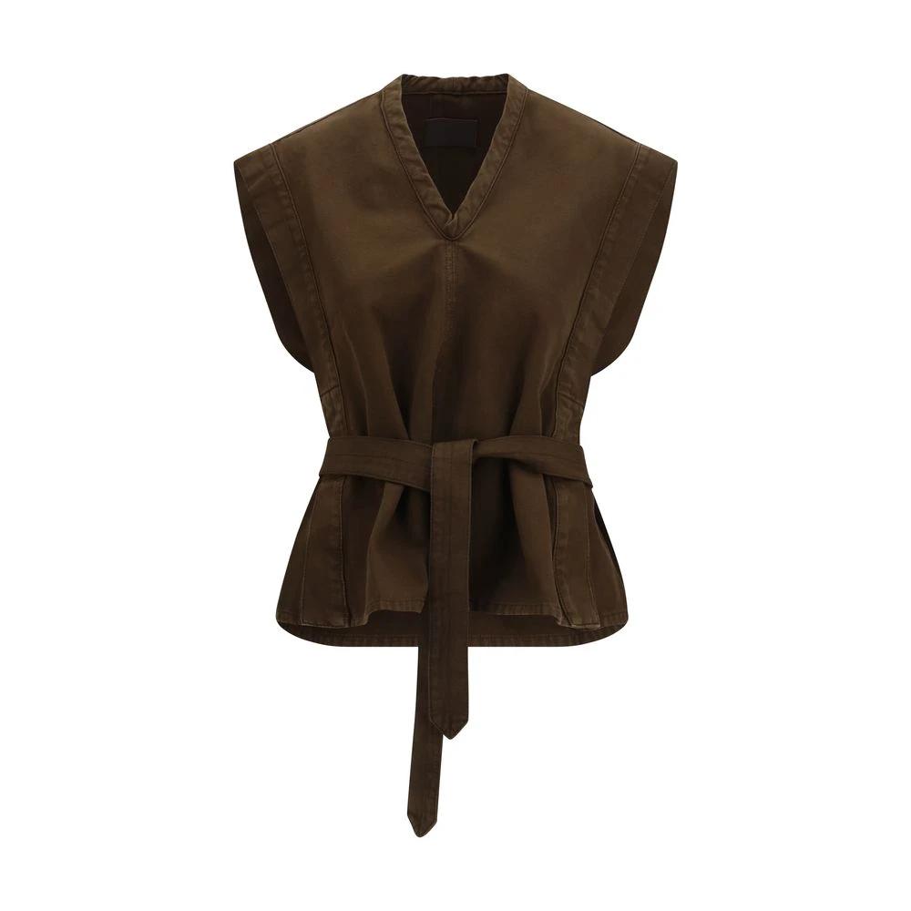 Lemaire Brown Cotton Blouse