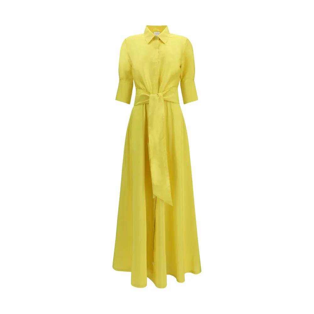 Women’s White Shirt Dress – Sara Roka Marysole Flared Techno Taffeta Dress SS26
