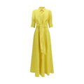 Women’s White Shirt Dress – Sara Roka Marysole Flared Techno Taffeta Dress SS26