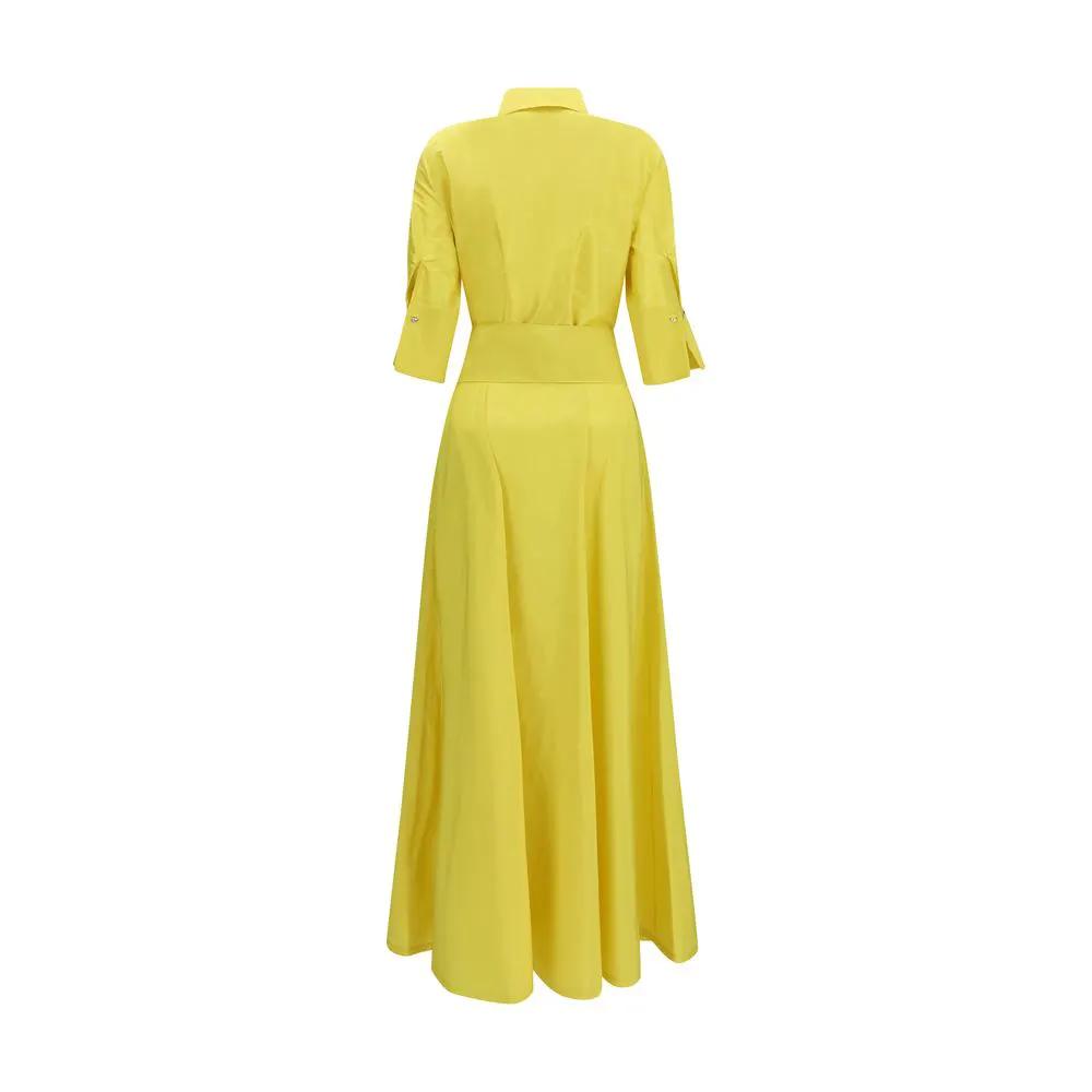 Women’s White Shirt Dress – Sara Roka Marysole Flared Techno Taffeta Dress SS26