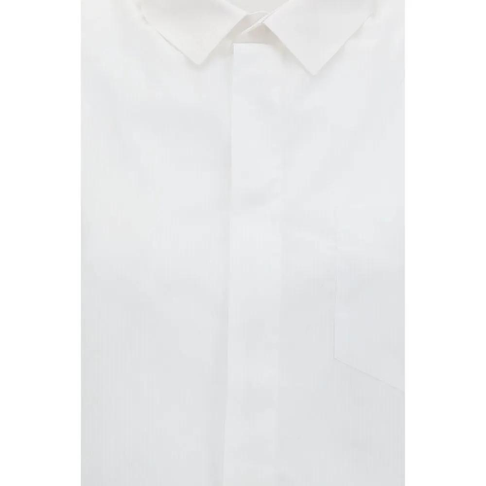 ALAINPAUL Chemise blanche à manches courtes en coton