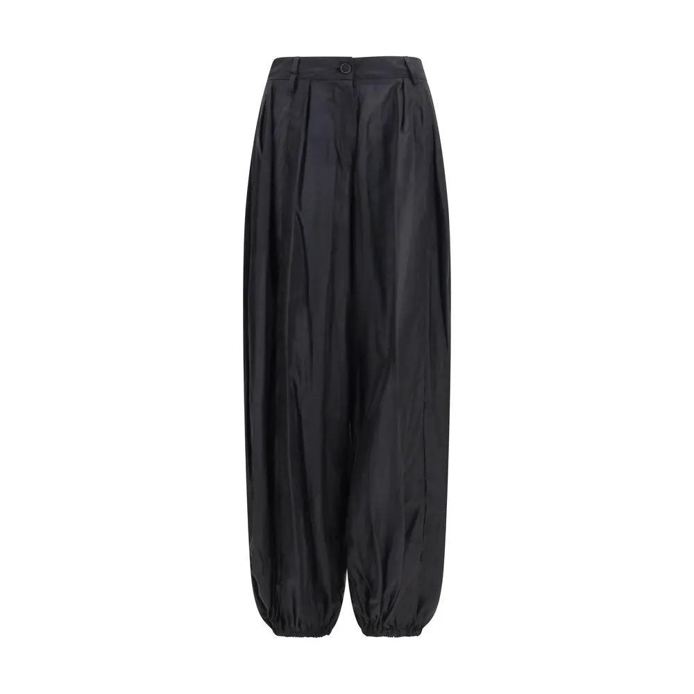 The Latest Black Polyester Casual Pants