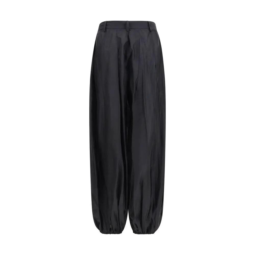 The Latest Black Polyester Casual Pants