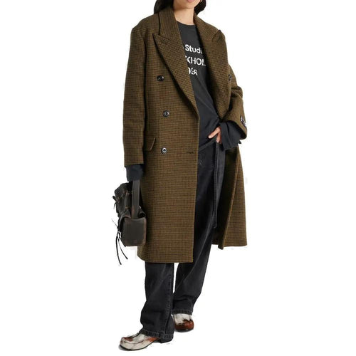 Manteau Acne Studios en fibres marron