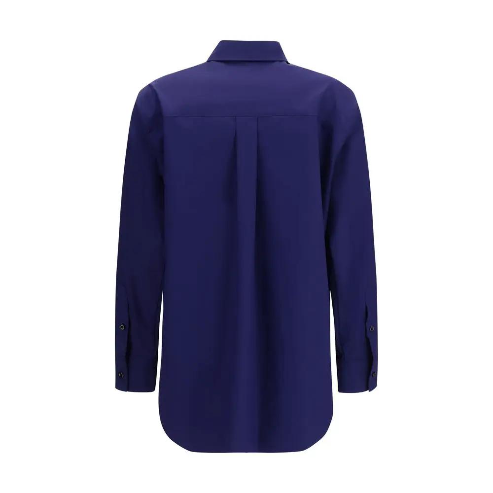 Fendi Blue Cotton Pattern Shirt
