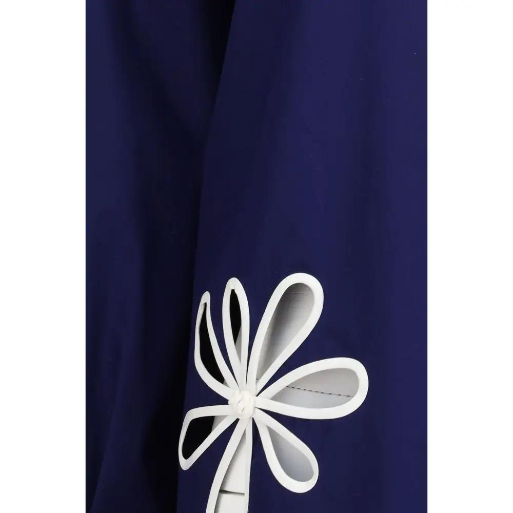 Fendi Blue Cotton Pattern Shirt