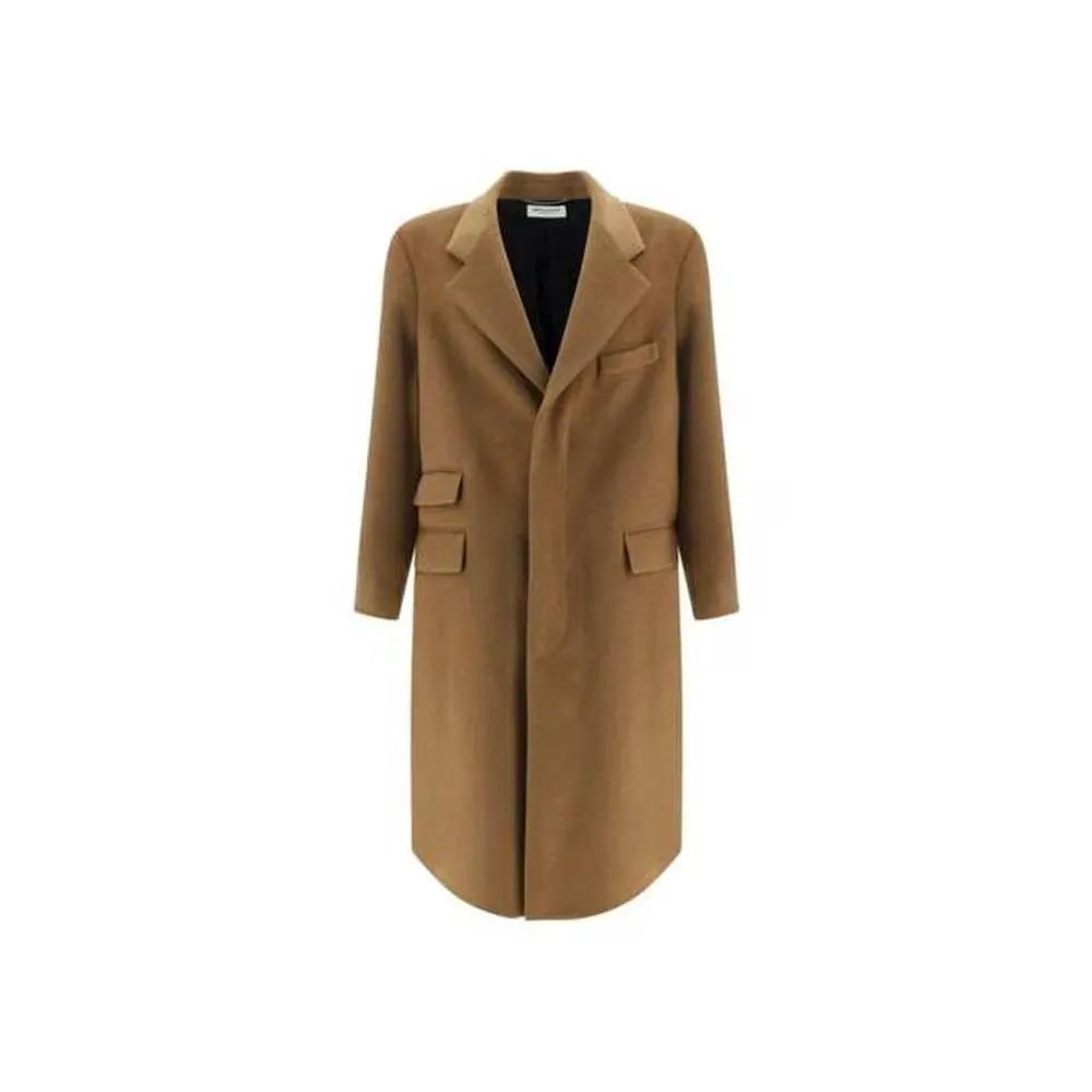 Saint Laurent Brown Wool Coat