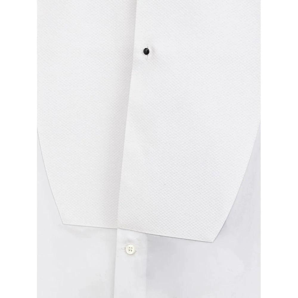 Men’s White Cotton Dress Shirt – Dolce & Gabbana Luxury Classic Shirt Made in Italy