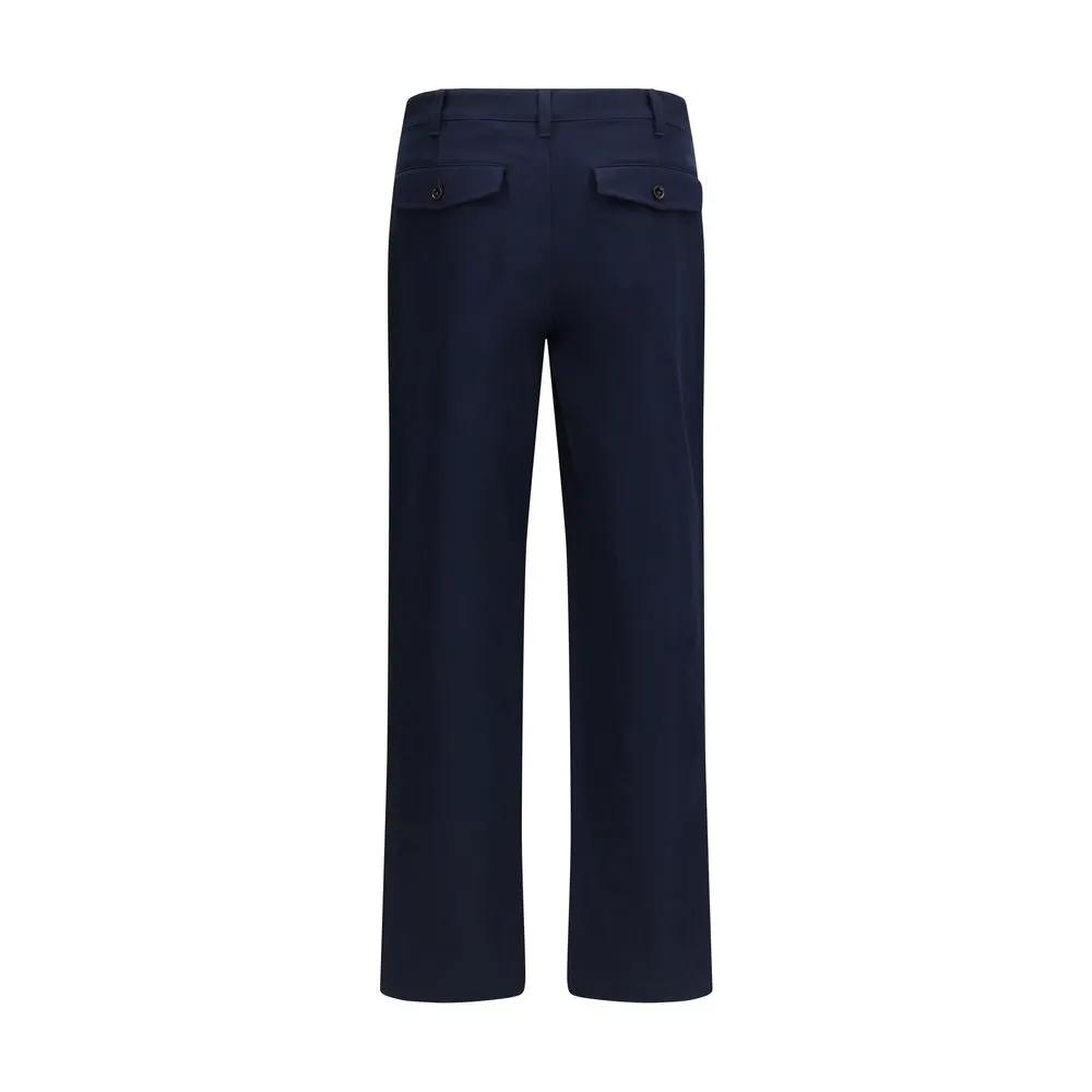 Pantalon chino Burberry bleu en coton