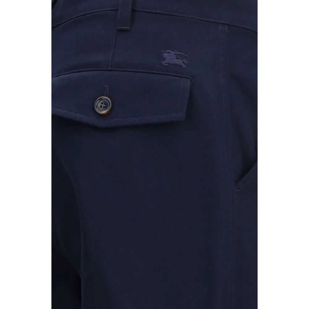 Pantalon chino Burberry bleu en coton