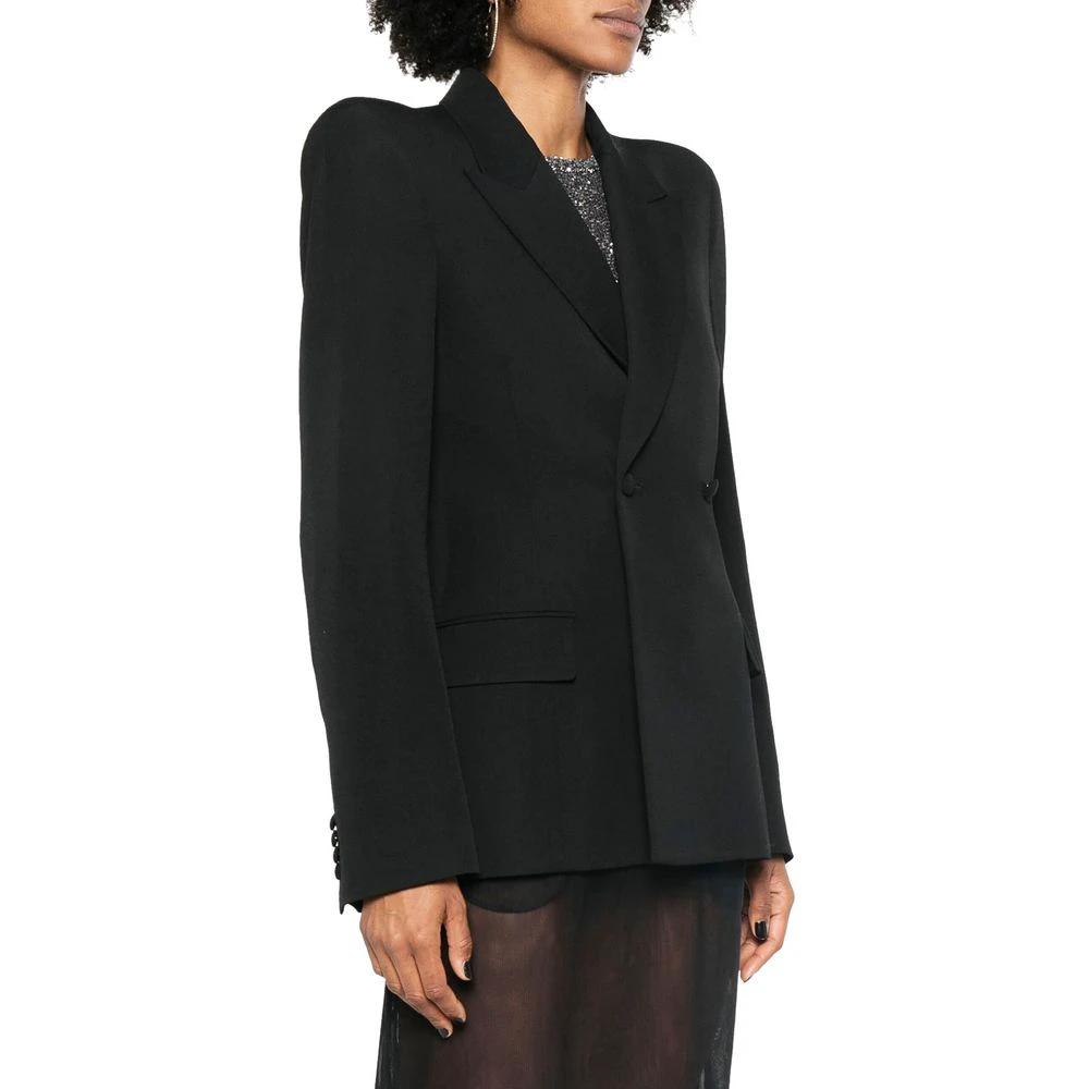 Blazer en laine noire Balenciaga
