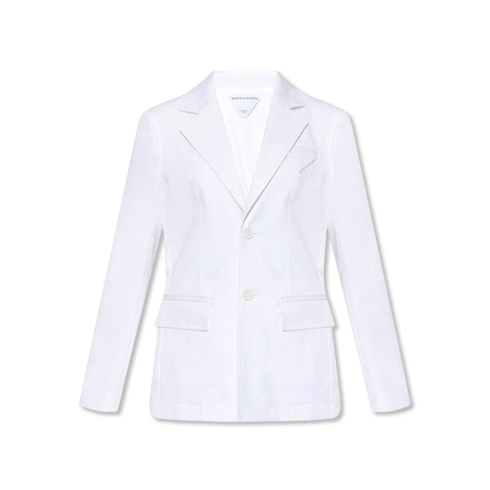 Blazer en coton blanc Bottega Veneta