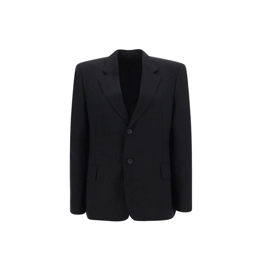 Vestes et manteaux en laine noire Balenciaga