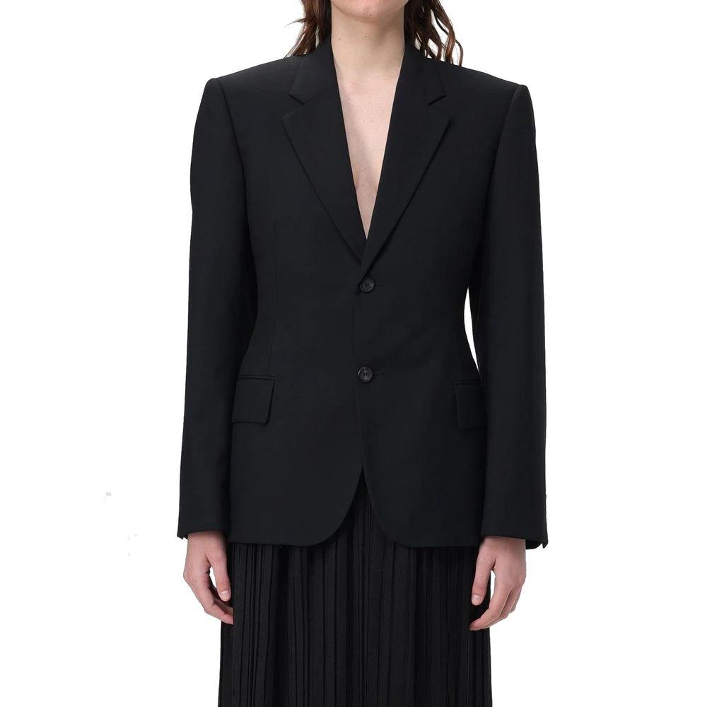 Vestes et manteaux en laine noire Balenciaga