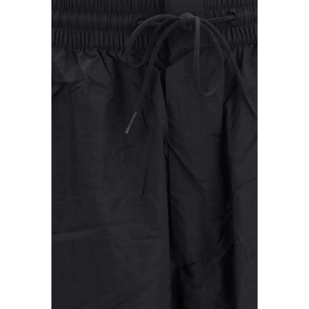 Pantalon en nylon noir pour homme – Pantalon de designer Y-3 Technical Three Stripe