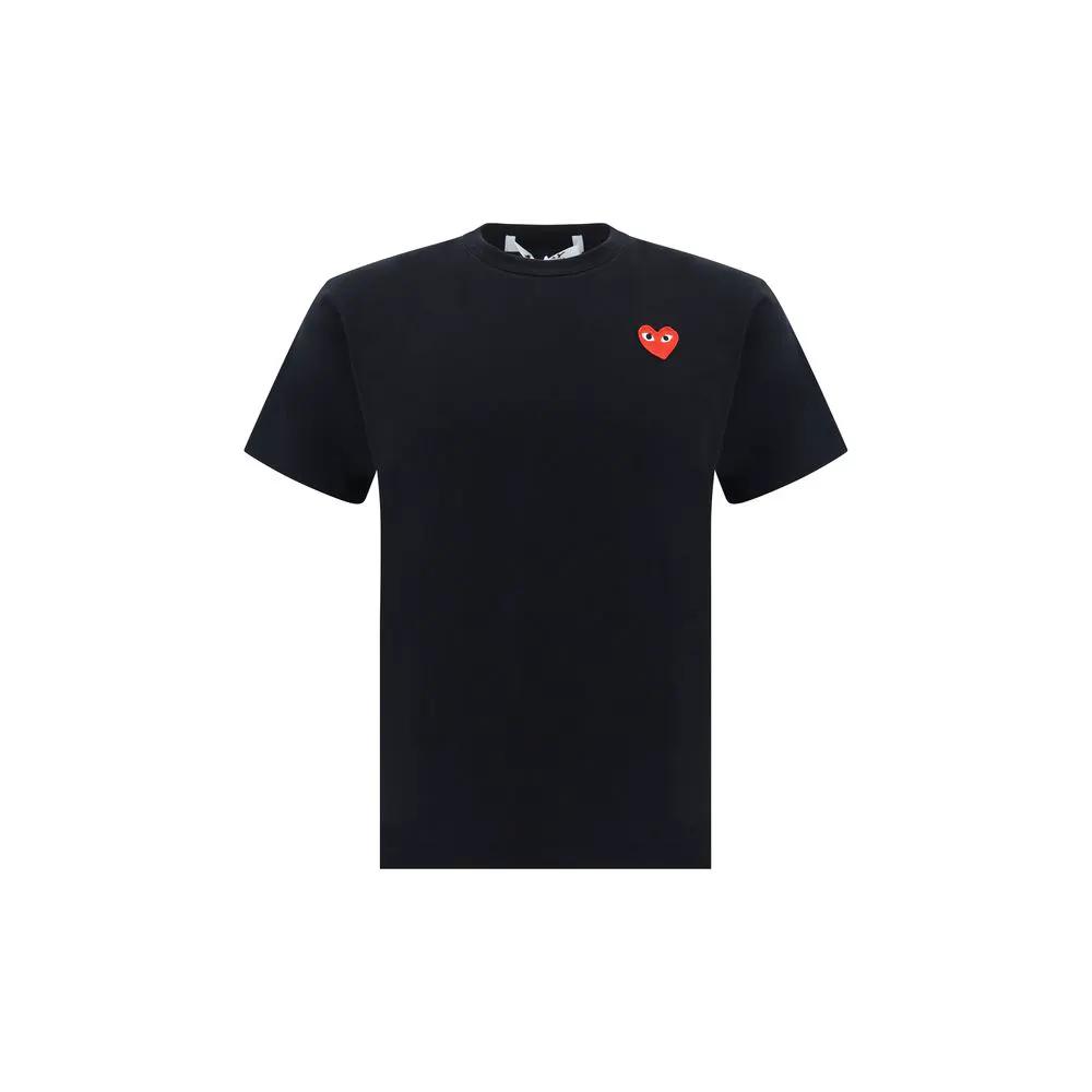 T-shirt noir en coton Comme Des Garçons Play