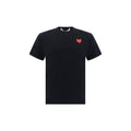T-shirt noir en coton Comme Des Garçons Play