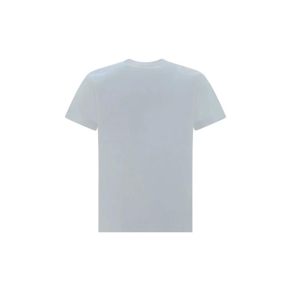 Comme Des Garçons Play White Cotton T-Shirt