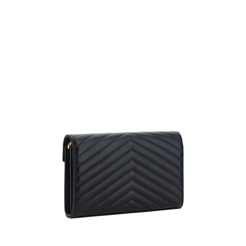 Sac bandoulière Saint Laurent Aries en agneau noir Ovis Avis
