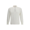 Sweat-shirt en coton blanc Brunello Cucinelli