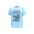 T-shirt en coton bleu Golden Goose
