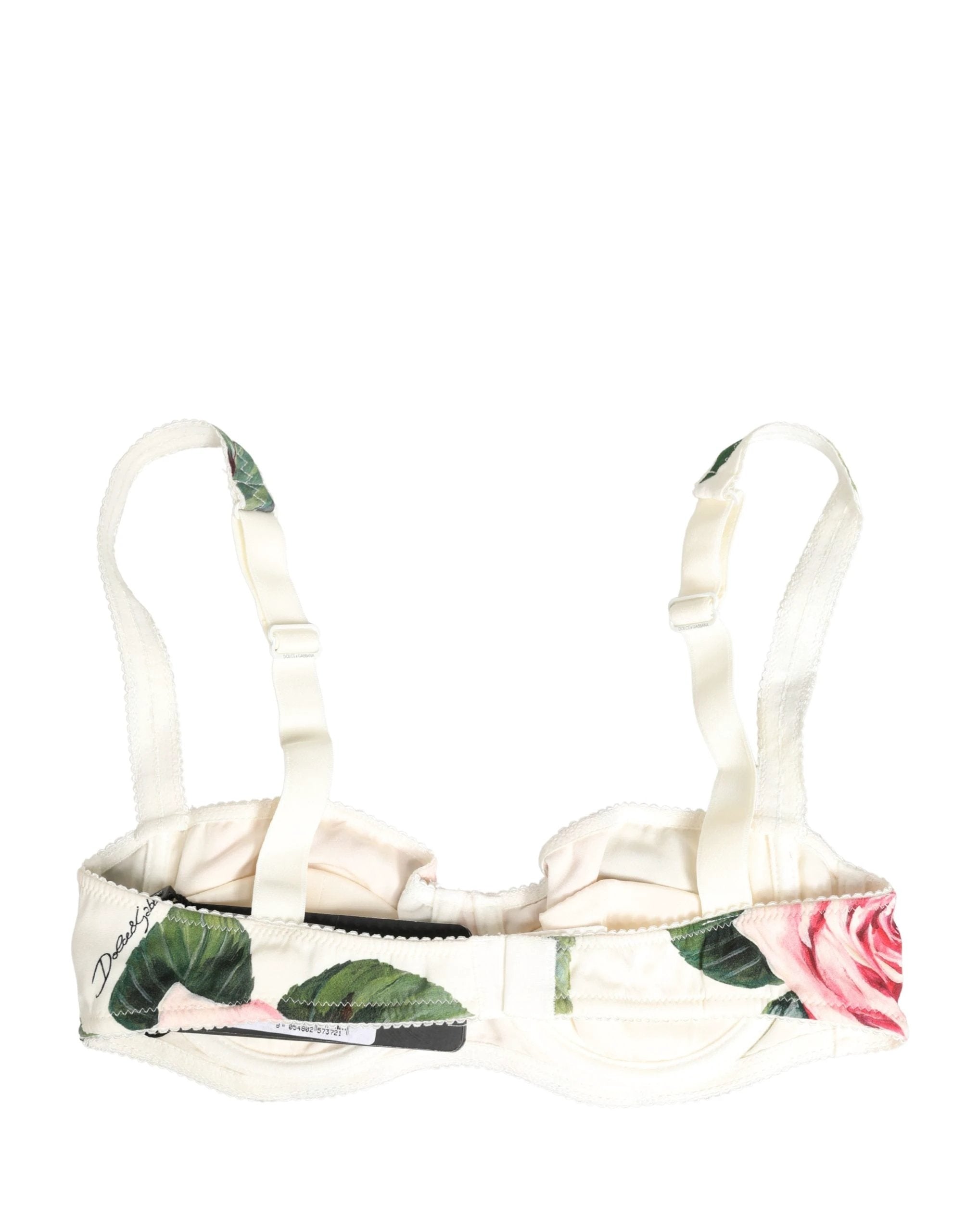 Sous-vêtement à armatures semi-rembourré fleuri multicolore Dolce & Gabbana