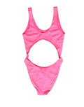 Maillot de bain une pièce échancré rose Dolce & Gabbana
