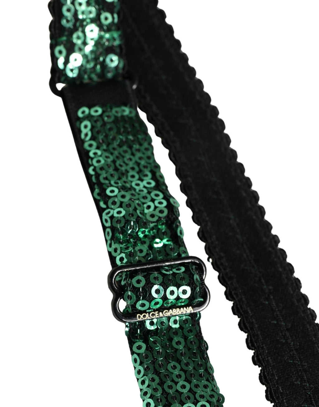 Soutien-gorge balconnet Dolce & Gabbana en nylon vert à sequins