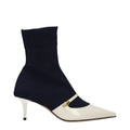 Bottines en tissu bleu pour femme – Bottines de créateur Jimmy Choo Carolyn 60