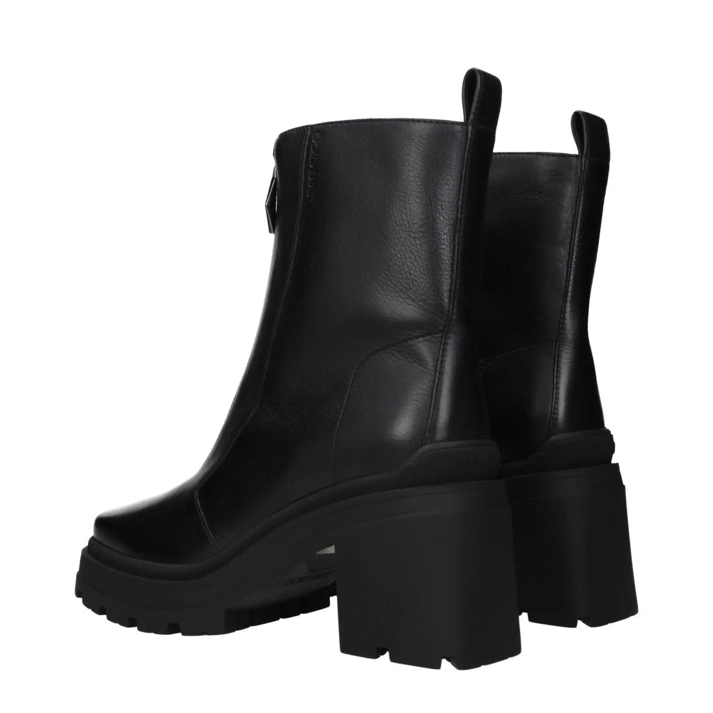 Bottines en cuir noir pour femme – Bottines à effet vieilli Eugenie 80 de Jimmy Choo